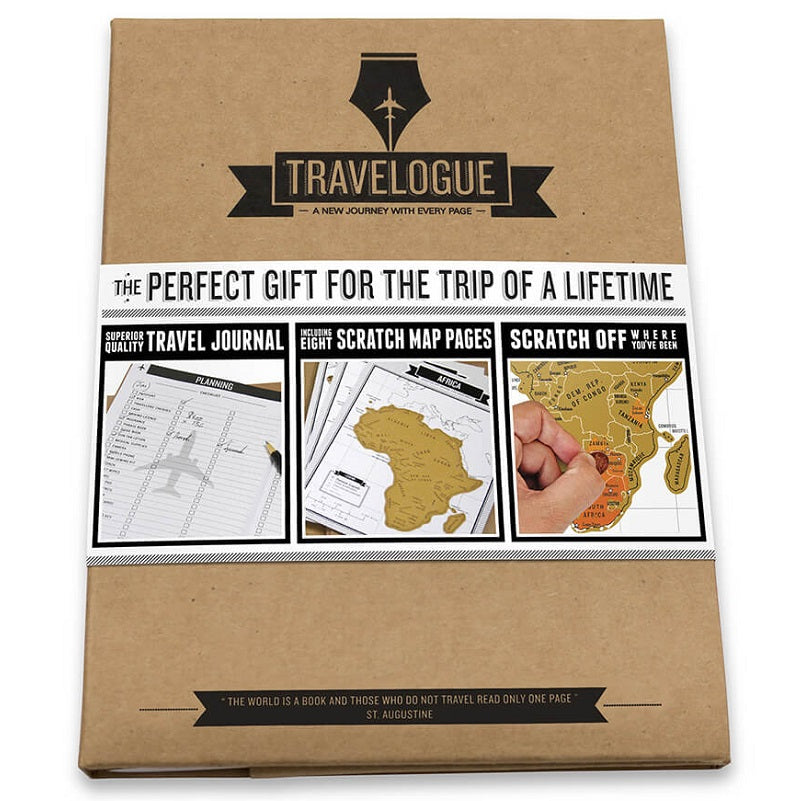 Scratch Map Skrabekort Travelogue Rejsejournal