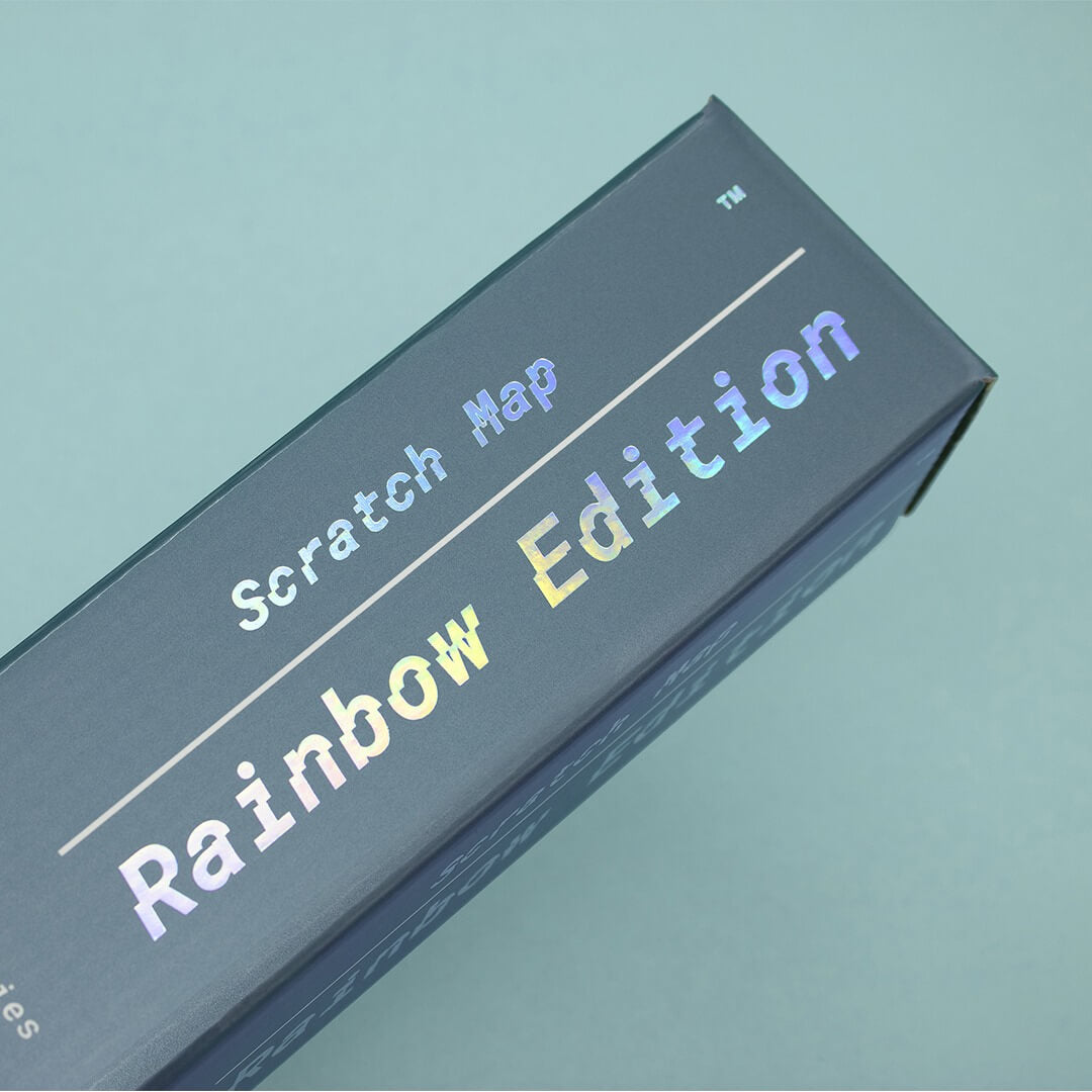Scratch Map Skrabekort Rainbow Verdenskort