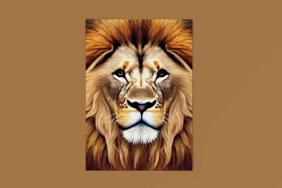 The King - Plakat med løve