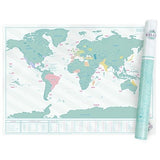 Scratch Map Skrabekort Hello Verdenskort
