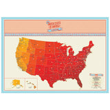 Scratch Map Skrabekort USA Kort over Amerika