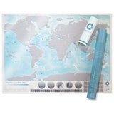 Scratch Map Skrabekort Oceans Verdenskort