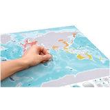 Scratch Map Skrabekort Oceans Verdenskort