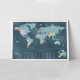 Scratch Map Skrabekort Rainbow Verdenskort